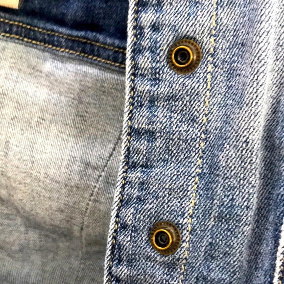 Guess Jackets & Coats Guess Floral Embroidered Distressed Denim